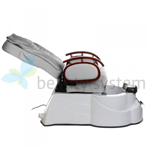 FOTEL DO PEDICURE Z MASAżEM BR-3820D JASNY SZARY