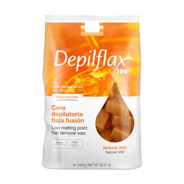 DEPILFLAX WOSK TWARDY BEZPASKOWY DO DEPILACJI 1KG NATURALNY