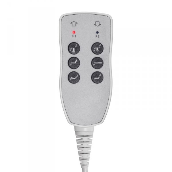 Fotel kosmetyczny elektr. Azzurro 870S pedi 3 siln. szary