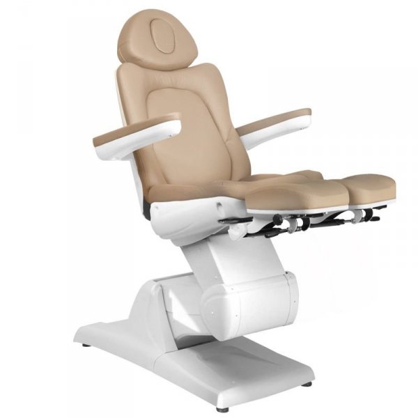 Fotel kosmetyczny do pedicure elektryczny Azzurro 870S 3 silniki Cappuccino