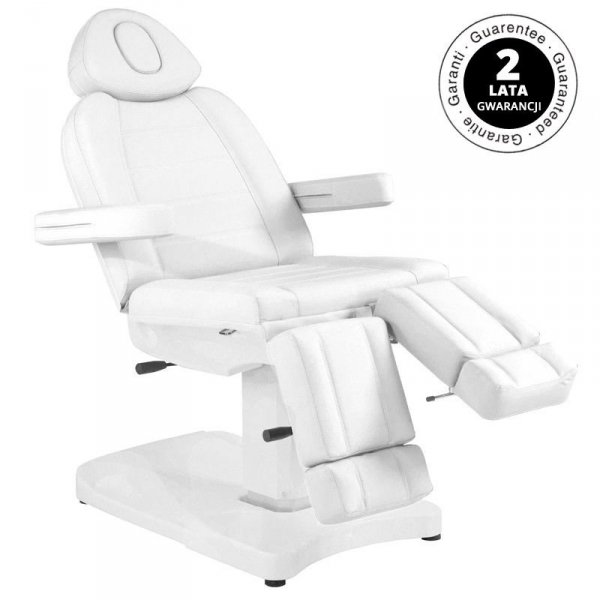 FOTEL KOSMETYCZNY ELEKTR. AZZURRO 803AS PEDI 2 SILN. BIAŁY