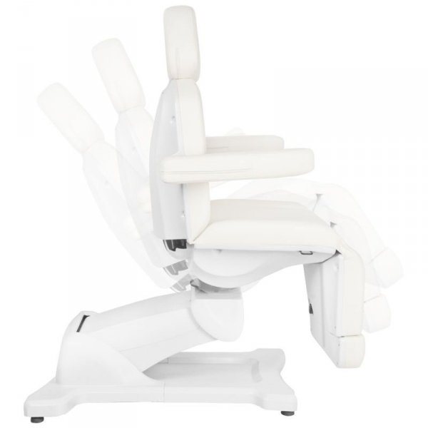 Fotel kosmetyczny do pedicure elektryczny obrotowy Azzurro 869AS 5 silników biały