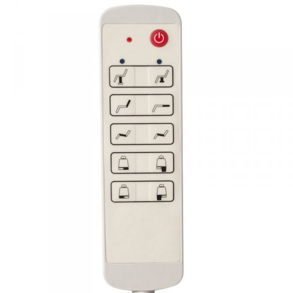 Fotel kosmetyczny do pedicure elektryczny obrotowy Azzurro 869AS 5 silników biały