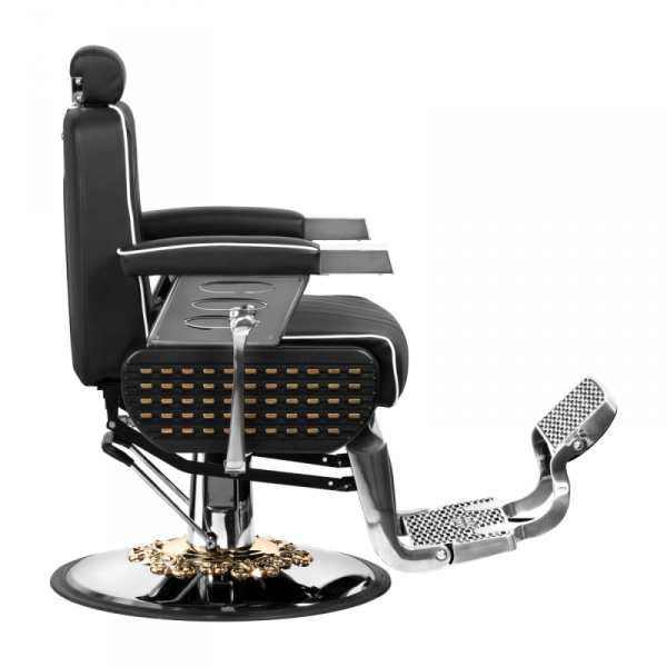 Fotel barberski Gabbiano Livio czarny
