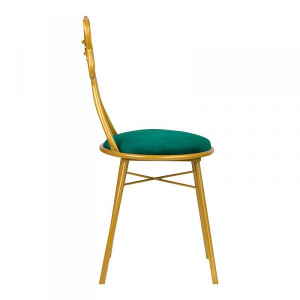 Krzesło wstążka Velvet DT2 zielone