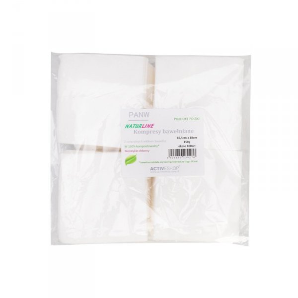 Kompresy bawełniane Naturline 150 g 16,5 cm x18 cm