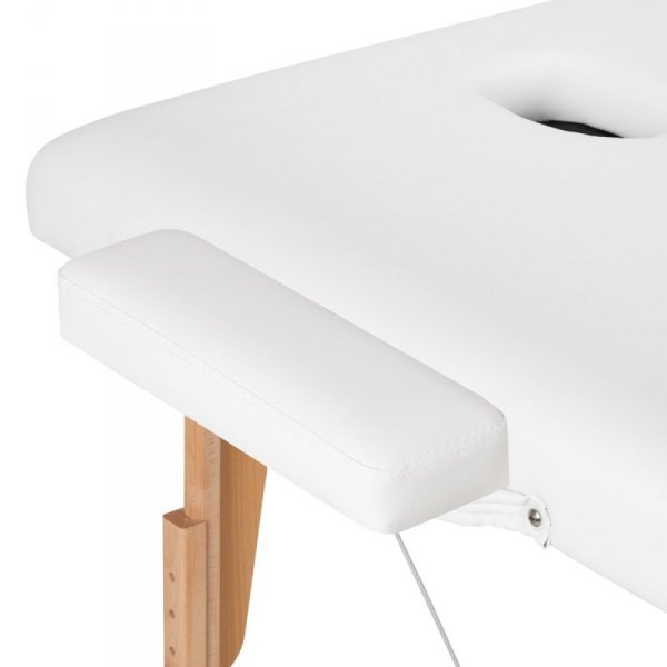 Stół składany do masażu drewniany Komfort Activ Fizjo Lux 3 segmentowy 190x70 BIAŁY