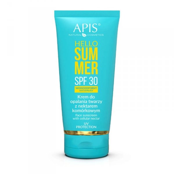 Apis hello summer spf 30, krem do opalania twarzy z nektarem komórkowym 50 ml
