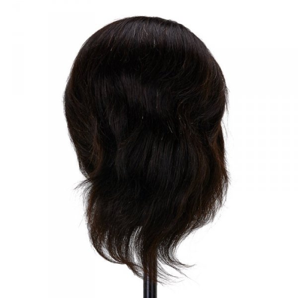 Główka treningowa fryzjerska Gabbiano WZ3 naturalne włosy, kolor 1H, długość 8&quot;