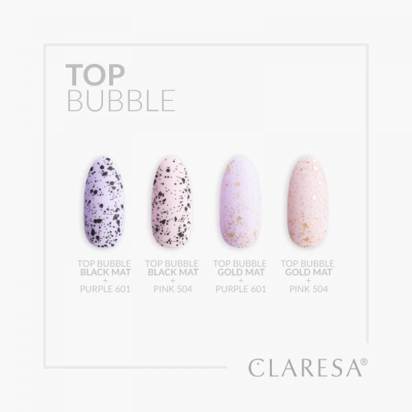 Claresa Top Bubble gold Matt No wipe -5g