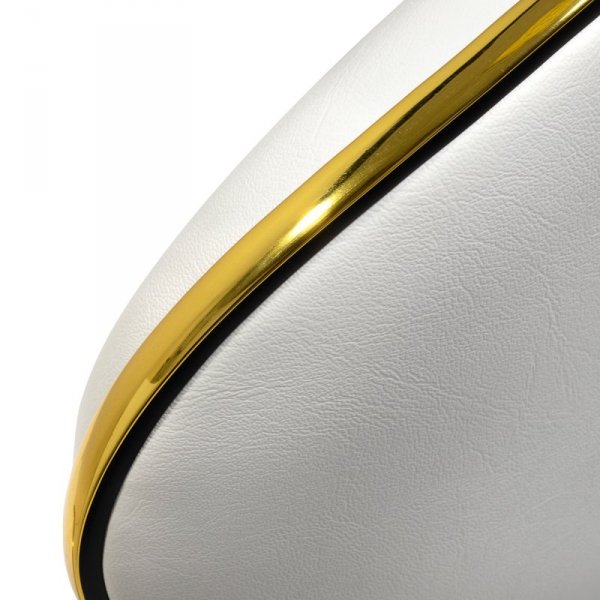 Taboret kosmetyczny Gabbiano Q-4599G biały