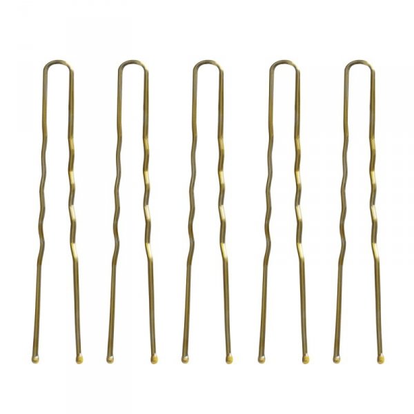 Kokówki fryzjerskie do włosów E-57 120 szt. 5,6 cm złote