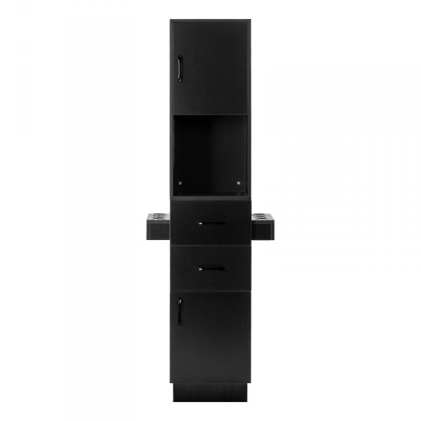 Stacja fryzjerska Labor Gabbiano TOTEM czarna z czarnym okuciem