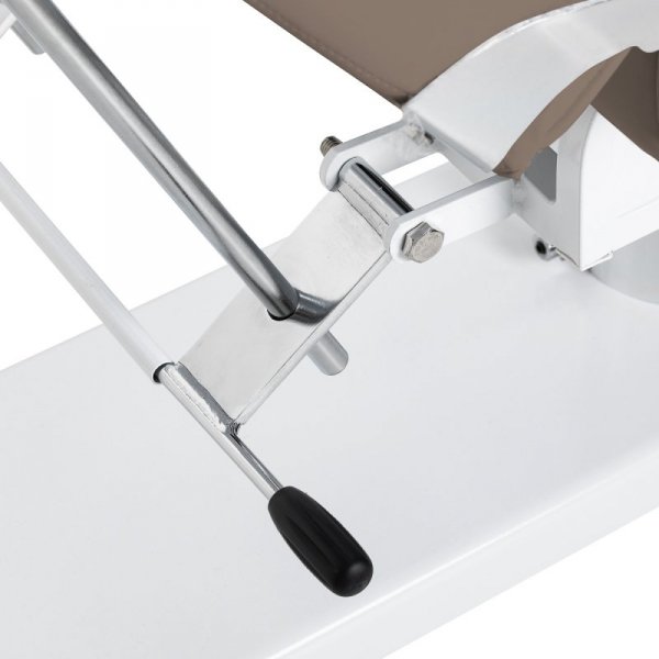 Fotel kosmetyczny hydrauliczny Sillon v2 210 szarobrązowy