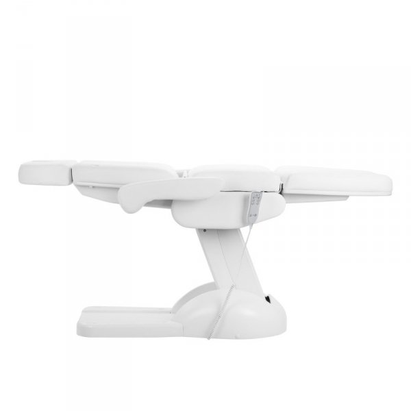 Fotel kosmetyczny elektryczny Azzurro Lux 3 silniki z podgrzewaniem biały