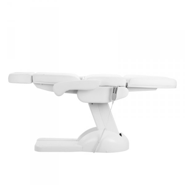 Fotel kosmetyczny elektryczny Azzurro Lux 4 silniki z kołyską biały