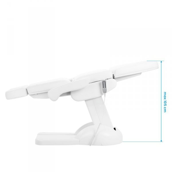 Fotel kosmetyczny elektryczny Azzurro Lux 5 silników biały