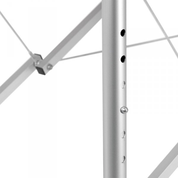 Balance stół składany do masażu aluminiowy 3 segmentowy biały
