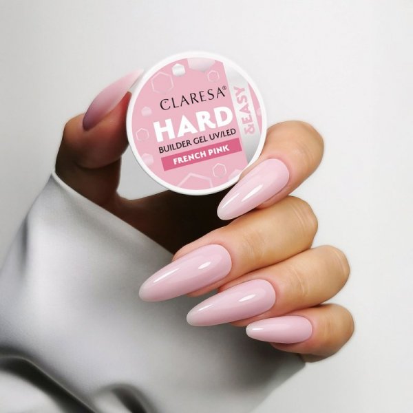 Claresa Żel budujący Hard&easy builder gel french pink 45g