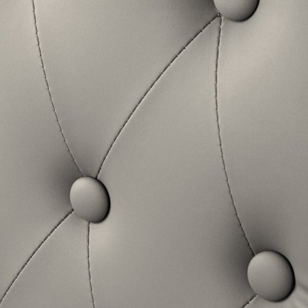 Fotel barberski Gabbiano Francesco szary z czarną podstawą