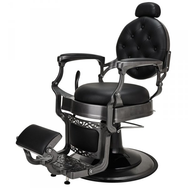 FOTEL BARBERSKI TOMMY BLACK SKAJ CZARNY (BARBER BY AYALA)