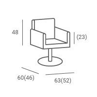 FOTEL ENZO 01 CZARNY/DYSK SREBRNY (48H)