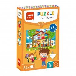 Puzzle edukacyjne 24 elementy Apli Kids - Dom