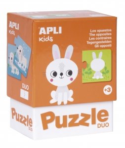 Puzzle dwuczęściowe Apli Kids - Przeciwieństwa 3+