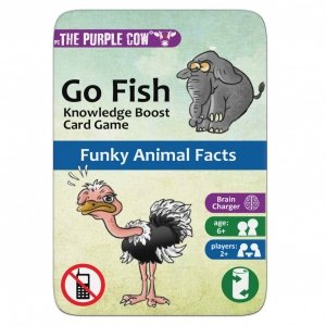 Podróżna gra karciana Kwartet The Purple Cow - Go Fish Zwierzęta