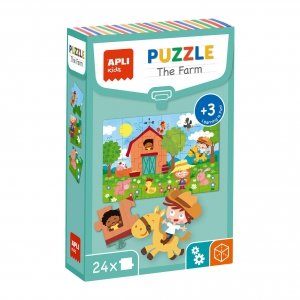 Puzzle edukacyjne 24 elementy Apli Kids - Farma