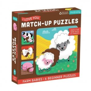 Mudpuppy Pierwsze puzzle I Love You Rodzice i dzieci Farma 1-3 lata uszkodzone opakowanie 