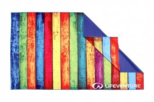 Ręcznik szybkoschnący SoftFibre Lifeventure - Striped Planks 150x90 cm
