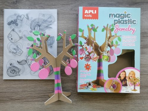 Zestaw z magicznym plastikiem Apli Kids - Biżuteria