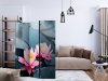 Parawan 3-częściowy - Lotus blossoms [Room Dividers]