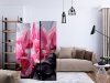 Parawan 3-częściowy - Kwiaty orchidei i kamienie zen [Room Dividers]