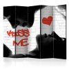 Parawan 5-częściowy - Kiss me II [Room Dividers]