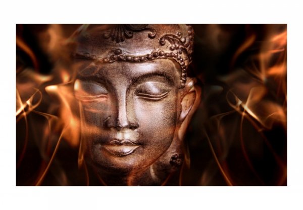 Fototapeta - Buddha. Fire of meditation.