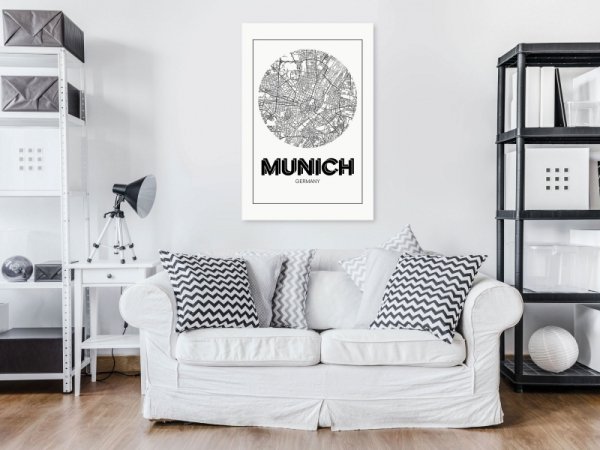Obraz - Retro Monachium (1-częściowy) pionowy