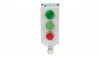Kaseta sterownicza 3-otworowa zielony/czerwony/lampka zielona 230V IP65 1x dławik M20 szara ST22K306-1