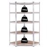 Regał magazynowy narożny 180x90x40 cm stal galwanizowana 5 półek 875 kg ModernHome