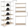 Regał magazynowy 222x110x50 cm stal galwanizowana 6 półek 1050 kg ModernHome