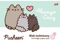 Blok Techniczny Pusheen The Cat Kotek 10 Arkuszy A4 #CZ