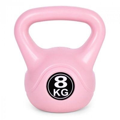 Kettlebell kettle 8 kg do ćwiczeń hantla kula odważnik obciążenie ciężar fitness różowy ModernHome