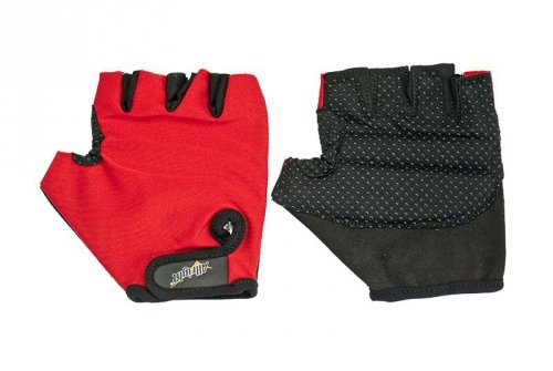 RĘKAWICZKI ROWEROWE LYCRA r.XS czerwone