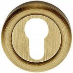 Rozeta okrągła LC 103-50 na wkładkę brązowiona przecierana 