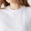 Lacoste t-shirt koszulka damska crew neck biała TF0238