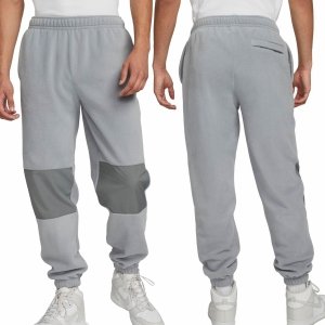 Nike spodnie dresowe męskie polarowe szare DQ4901-073