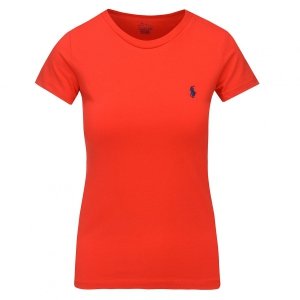 Polo Ralph Lauren t-shirt damski koszulka  slim fit czerwona