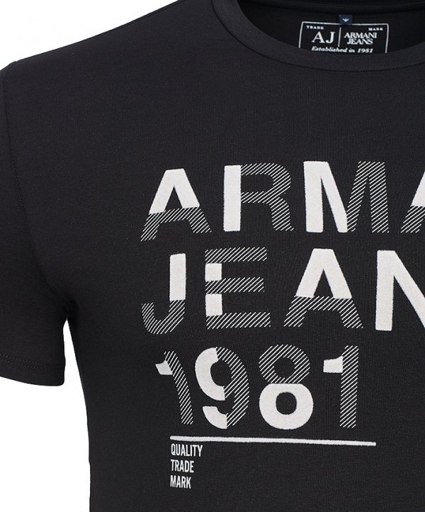 T-SHIRT MĘSKI ARMANI JEANS CZARNY