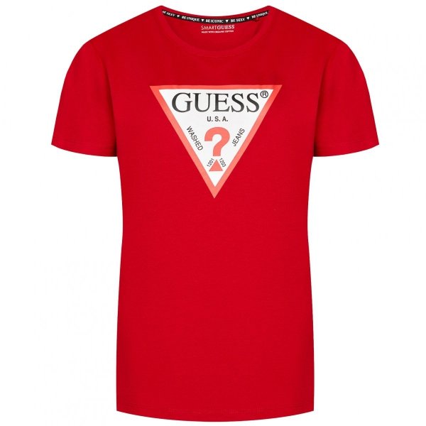Guess t-shirt koszulka damska czerwona W1YI1BI3Z11-G5Q9